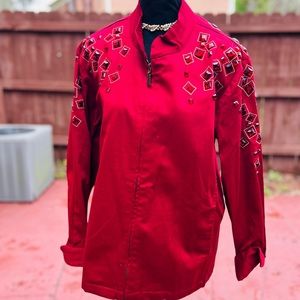 Bob Mackie Red Gem Jacket